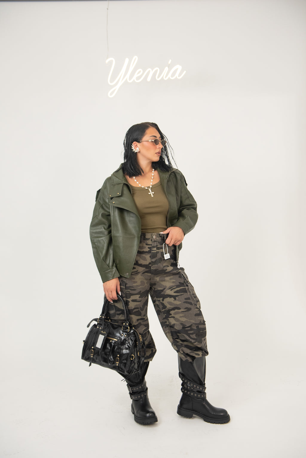 Jeans cargo militare