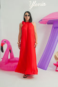 Dress plissettato