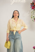 Camicia velata gessata