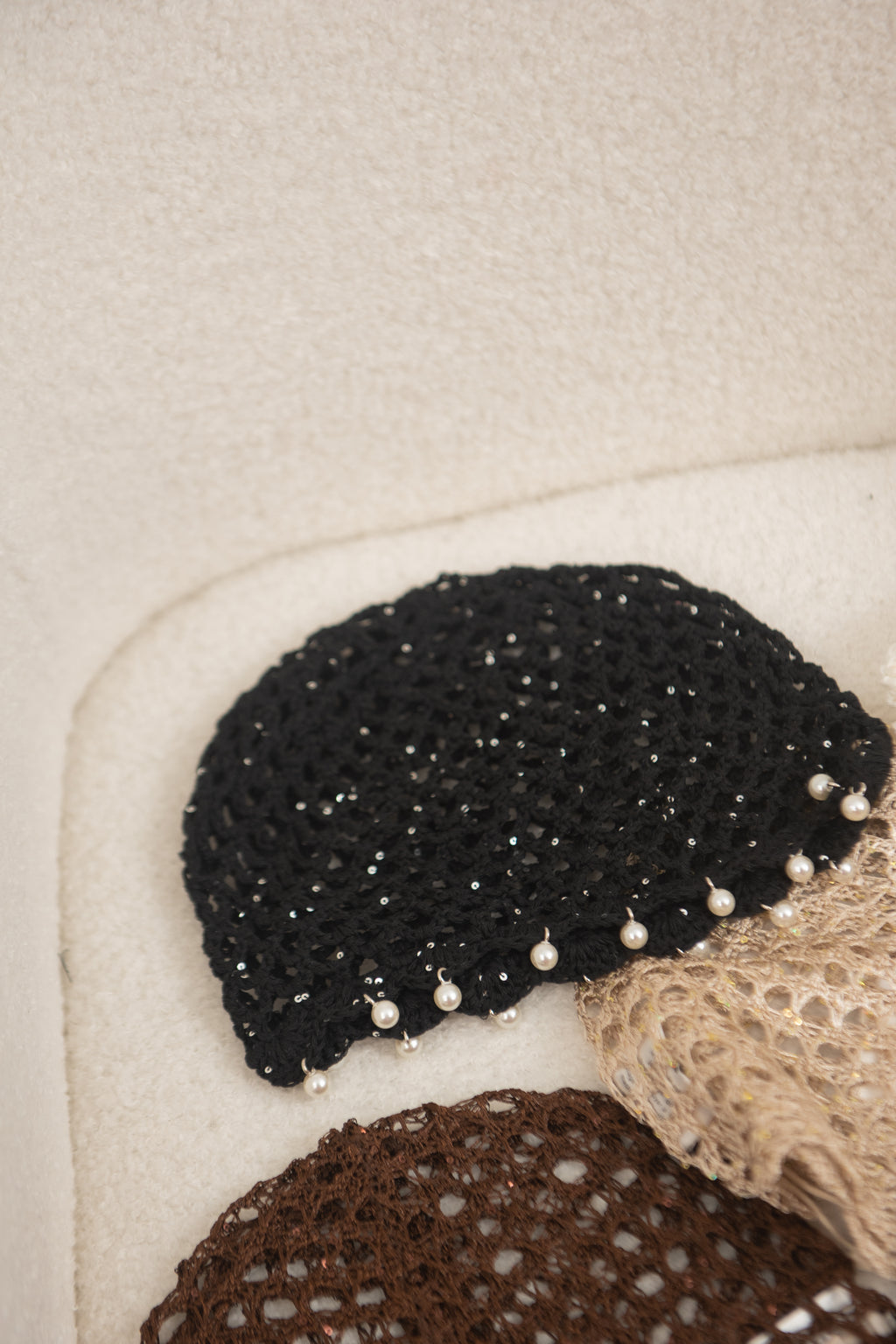 Calotta con perle