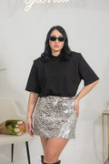 Maxi T-shirt con Spalline